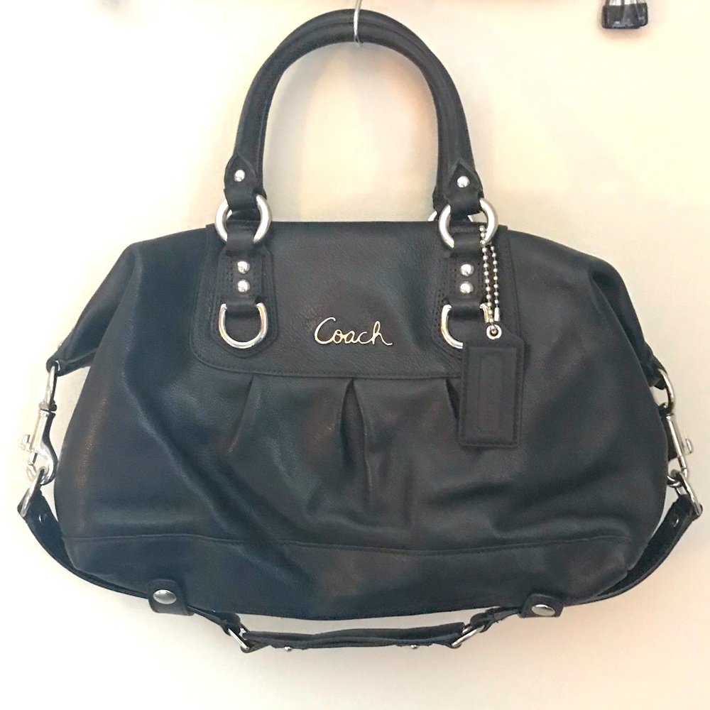 Black coach purse